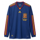 Spain Away 2010 Long Sleeve Shirt Men's Fan Version Retro