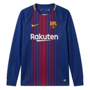 FC Barcelona Home 2017/18 Long Sleeve Shirt Men's Fan Version Retro