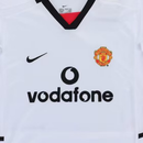 Manchester United Away 2002/03 Kids' Kit Shirt & Shorts Retro