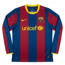 Barcelona Home 2010/11 Long Sleeve Shirt Men's Fan Version Retro