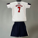 England Home 1998 Kids' Kit Shirt & Shorts Retro