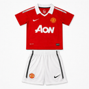 Manchester United Home 2010/11 Kids' Kit Shirt & Shorts Retro