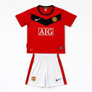 Manchester United Home 2009/10 Kids' Kit Shirt & Shorts Retro