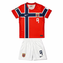 Norway Home 26/27 Kids' Kit Shirt & Shorts