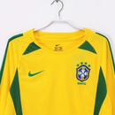 Brazil Home 2002/03 Long Sleeve Shirt Men's Fan Version Retro