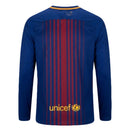 FC Barcelona Home 2017/18 Long Sleeve Shirt Men's Fan Version Retro