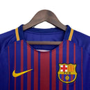 FC Barcelona Home 2017/18 Long Sleeve Shirt Men's Fan Version Retro