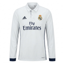 Real Madrid Home 2016/17 Long Sleeve Shirt Men's Fan Version Retro