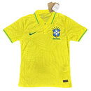 Polo Brazil Home 25/26 Men's Men's Player Version Yellow