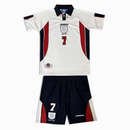 England Home 1998 Kids' Kit Shirt & Shorts Retro