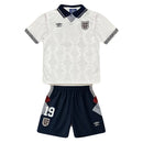 England Home 1990 Kids' Kit Shirt & Shorts Retro