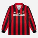 AC Milan Home 1988/89 Long Sleeve Shirt Men's Fan Version Retro