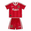 Liverpool Home 1995/06 Kids' Kit Shirt & Shorts Retro