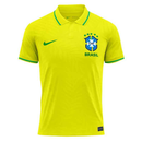 Polo Brazil Home 25/26 Men's Men's Player Version Yellow
