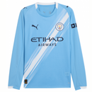 Manchester City Home 25/26 Long Sleeve Shirt Men's Fan Version
