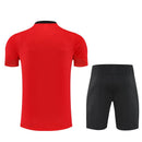 Conjunto entrenamiento hombre AC Milan temporada 2025 2026 oficial rojo camiseta y pantalón negro técnica transpirable pro serie a kit rossonero.