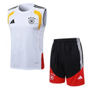 Alemania 2026, Conjunto Alemania 26/27, Entrenamiento Alemania sin mangas, Ropa Alemania blanca y negra, Kit entrenamiento DFB, Camiseta entrenamiento Alemania, Calidad 1.1 Alemania, Nueva colección 2026, Regalo fútbol hombre, Tienda Hincha Futbolero.