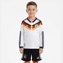 Conjunto infantil Alemania primera equipación 2026 2027 niños kit completo camiseta blanca y pantalón negro oficial DFB fútbol niños 26/27 Mundial 2026.
