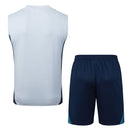 Arsenal 2025, Conjunto Arsenal 25/26, Entrenamiento Arsenal sin mangas, Ropa Arsenal blanca y azul, Kit entrenamiento Gunners, Camiseta regata Arsenal, Calidad 1.1 Arsenal, Nueva colección 2025, Regalo fútbol hombre, Tienda Hincha Futbolero.