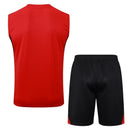 Conjunto entrenamiento hombre Arsenal FC sin mangas camiseta roja y pantalón corto negro temporada 2025 2026 calidad 1.1 oficial,Arsenal 2025 sin mangas, Musculosa Arsenal roja, Conjunto Arsenal 25/26, Ropa deportiva Arsenal, Calidad 1.1 Gunners, Tienda Hincha Futbolero, Entrenamiento fútbol Premier League, Kit entrenamiento rojo y negro, Regalo fútbol hombre Arsenal, Jersey Arsenal sleeveless.