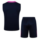 Conjunto entrenamiento hombre FC Barcelona sin mangas camiseta y pantalón corto azul marino temporada 2025 2026 calidad 1.1 oficial, Barcelona 2025 sin mangas, Musculosa Barcelona azul, Conjunto Barcelona 25/26, Ropa deportiva Barça, Calidad 1.1 Culé, Tienda Hincha Futbolero, Entrenamiento fútbol La Liga, Kit entrenamiento azul marino, Regalo fútbol hombre Barcelona, Jersey Barça sleeveless.