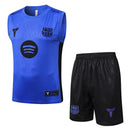 Conjunto hombre entrenamiento FC Barcelona x Kobe Bryant temporada 2025 2026 camiseta sin mangas púrpura pantalón corto negro técnica transpirable mamba edition morada.