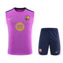 Barcelona 2026, Conjunto entrenamiento Barça, Camiseta sin mangas Barça, Short azul marino Barça, Ropa oficial FC Barcelona, Jersey Barça 25/26 púrpura, Regalo fútbol hombre Barça, Kit entrenamiento culé, Bloke Core fitness, Comprar conjunto barato, Tienda Hincha Futbolero.