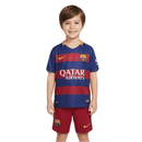 Conjunto infantil retro FC Barcelona primera equipación franjas horizontales temporada 2015 2016 camiseta y pantalón calidad 1.1 oficial, Barcelona 2015, Conjunto infantil Barcelona, Kit niño Barça retro, Ropa barata Barcelona kids, Calidad 1.1 Blaugrana, Moda infantil deportiva, Tienda Hincha Futbolero, Visca el Barça, Regalo futbol niño, Camisetas retro niños 2026.