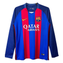 Camiseta retro hombre FC Barcelona primera equipación manga larga azul y grana temporada 2017 2018 calidad 1.1 oficial, Barcelona 2017, Camiseta Barça manga larga, Camiseta retro Barcelona, Camiseta Messi 2017 retro, Calidad 1.1 Blaugrana, Tienda Hincha Futbolero, Camp Nou, Bloke Core retro, Camiseta Barcelona barata, Regalo fútbol vintage España.