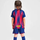 Conjunto infantil FC Barcelona primera equipación 2025 2026 niños kit completo camiseta azulgrana y pantalón corto oficial fútbol niños culés 25/26.