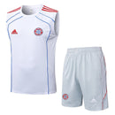 Bayern Munich 2025, Conjunto Bayern 25/26, Entrenamiento Bayern sin mangas, Ropa Bayern blanca, Kit entrenamiento Bundesliga, Camiseta regata Bayern, Calidad 1.1 Bayern, Nueva colección 2025, Regalo fútbol hombre, Tienda Hincha Futbolero.