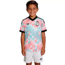 Conjunto fútbol infantil Selección Bélgica temporada 2026 2027 oficial segunda equipación camiseta y pantalón corto niños técnica transpirable mundial.