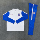 Chelsea 26/27 Training Tracksuit Half-Zip Top & Trousers White