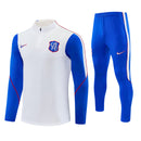 Chelsea 26/27 Training Tracksuit Half-Zip Top & Trousers White