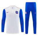 Chelsea 26/27 Training Tracksuit Half-Zip Top & Trousers White
