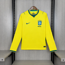 Brazil Home 26/27 Long Sleeve Shirt Men's Fan Version