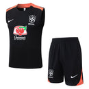 Brasil 2025, Conjunto Brasil 25/26, Entrenamiento Brasil sin mangas, Ropa Brasil negro, Kit entrenamiento CBF, Camiseta Brasil entrenamiento, Calidad 1.1 Brasil, Nueva colección 2025, Regalo fútbol hombre, Tienda Hincha Futbolero.