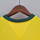 Camiseta hombre selección de Brasil mundial 1970 México primera equipación amarilla cuello redondo verde retro calidad 1.1 premium Pelé Tienda Hincha Futbolero. Brasil 1970, Camiseta Brasil retro Pelé, Ropa Brasil clásica, Camiseta México 70 Brasil, Calidad 1.1 Brasil, Jogo Bonito Gear, Tienda Hincha Futbolero, Brazil Retro Jersey 1970.