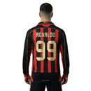 AC Milan 2006 retro, Camiseta Milan 2007 manga larga, Jersey Milan vintage, Milan 06/07 bwin, Camiseta Kaká Milan retro, Ropa clásica fútbol italiano, Regalo coleccionista Milanista, Camiseta manga larga roja y negra, Tienda Hincha Futbolero.