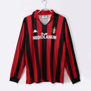 CAMISETA AC MILAN I MANGA LARGA 1988/89 HOMBRE (RETRO) - TIENDA HINCHA FUTBOLERO