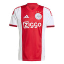 Camiseta hombre Ajax Ámsterdam temporada 2025 2026 primera equipación blanca con franja roja escudo bordado calidad 1.1 oficial, Ajax 2025, Camiseta Ajax roja y blanca, Ajax Ámsterdam 2026, Fútbol Total, Camiseta barata Ajax, Calidad 1.1 Ajax, Eredivisie 2026, Tienda Hincha Futbolero, Ajax Home Jersey.