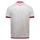Camiseta hombre Selección Albania temporada 2026 2027 oficial segunda equipación blanca fútbol técnica transpirable FSHF estilo balcánico águilas.