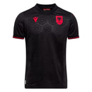 Camiseta hombre Selección Albania temporada 2026 2027 oficial tercera equipación negra fútbol técnica transpirable FSHF estilo balcánico águila mundial