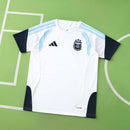 Camiseta hombre entrenamiento Selección Argentina temporada 2026 2027 color blanca oficial 3 estrellas fútbol técnica transpirable mundial white.