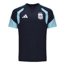 Camiseta hombre entrenamiento Selección Argentina temporada 2026 2027 color azul marino oficial 3 estrellas fútbol técnica transpirable mundial navy.