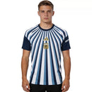 Camiseta hombre entrenamiento Argentina temporada 2026 2027 oficial pre-partido celeste y blanca técnica transpirable AFA mundial Messi.