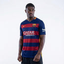 Camiseta oficial del FC Barcelona primera equipación temporada 2015 2016 retro MSN para hombre de Tienda Hincha Futbolero, Camiseta Barcelona retro, Barça 15/16, Ropa Barcelona vintage, Comprar camiseta Barcelona MSN, Culés, Blaugrana, Camisetas fútbol retro, Retro Barcelona 2016, Messi Suárez Neymar, Colección Barça.