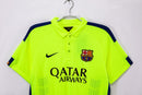 Camiseta oficial FC Barcelona tercera equipación temporada 2014 2015 retro color verde fluorescente para hombre de Tienda Hincha Futbolero, Camiseta FC Barcelona retro, Barça 14/15, Ropa Barcelona vintage, Comprar camiseta Barcelona verde, Culés, Camp Nou, Fútbol español, Camisetas fútbol retro, Retro Barcelona 2015, Historia Barcelona, Colección Barça, Triplete Barça, Liga Española