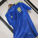 Camiseta hombre Brasil temporada 2025 2026 edición limitada color azul con gráfico del Cristo Redentor escudo bordado calidad 1.1 oficial, Brasil 2025, Camiseta Brasil azul, Brasil Cristo Redentor, Camiseta Brasil edición limitada, Ropa barata Brasil, Calidad 1.1 Brasil, Selección brasileña 2026, Tienda Hincha Futbolero, Canarinha, Bloke Core Brasil.
