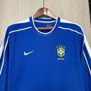 Camiseta de Brasil 1998 segunda equipación manga larga retro azul visitante jersey vintage Tienda Hincha Futbolero selección de Brasil Ronaldo Francia 98, Camiseta Brasil 1998 manga larga azul, Jersey Brasil azul visitante retro, Camiseta Brasil clásica manga larga, Camiseta Brasil Ronaldo 98 azul, Comprar equipación vintage Brasil manga larga, Calidad retro premium 1.1, Camiseta fútbol Brasil azul, Ropa urbana blockecore, Jersey de colección Canarinha 1998.